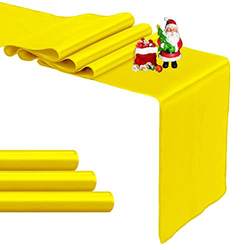 Pack yellow satin - yellow, table