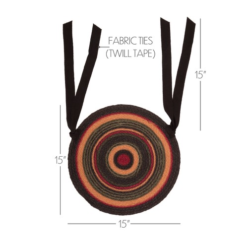 Rustic chair pad set of - 15,