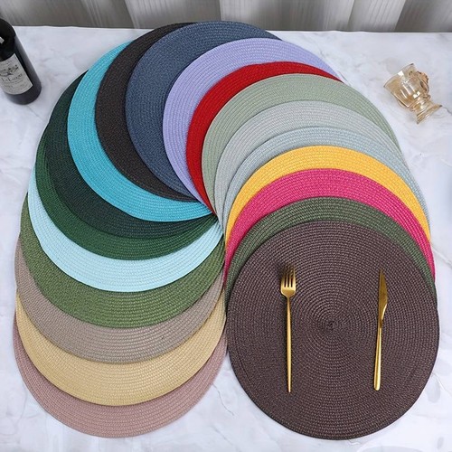 Woven table place mats - mats, large
