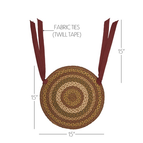 Rustic chair pad set of - 15,