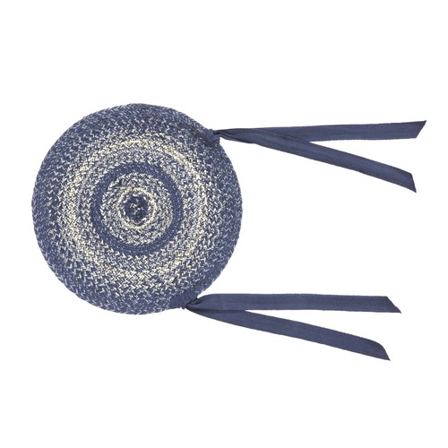 Farmhouse chair pad - pad, blue