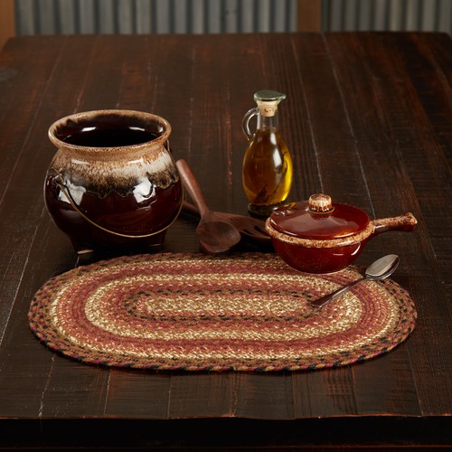 Placemat ginger spice jute - ginger,