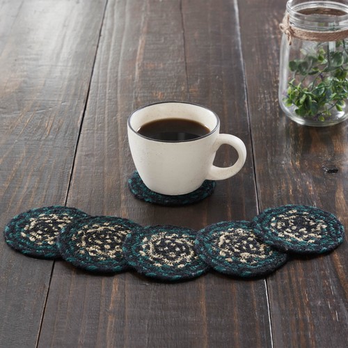 Country coaster set green - coaster,