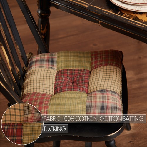 Rustic chair pad green - pad,